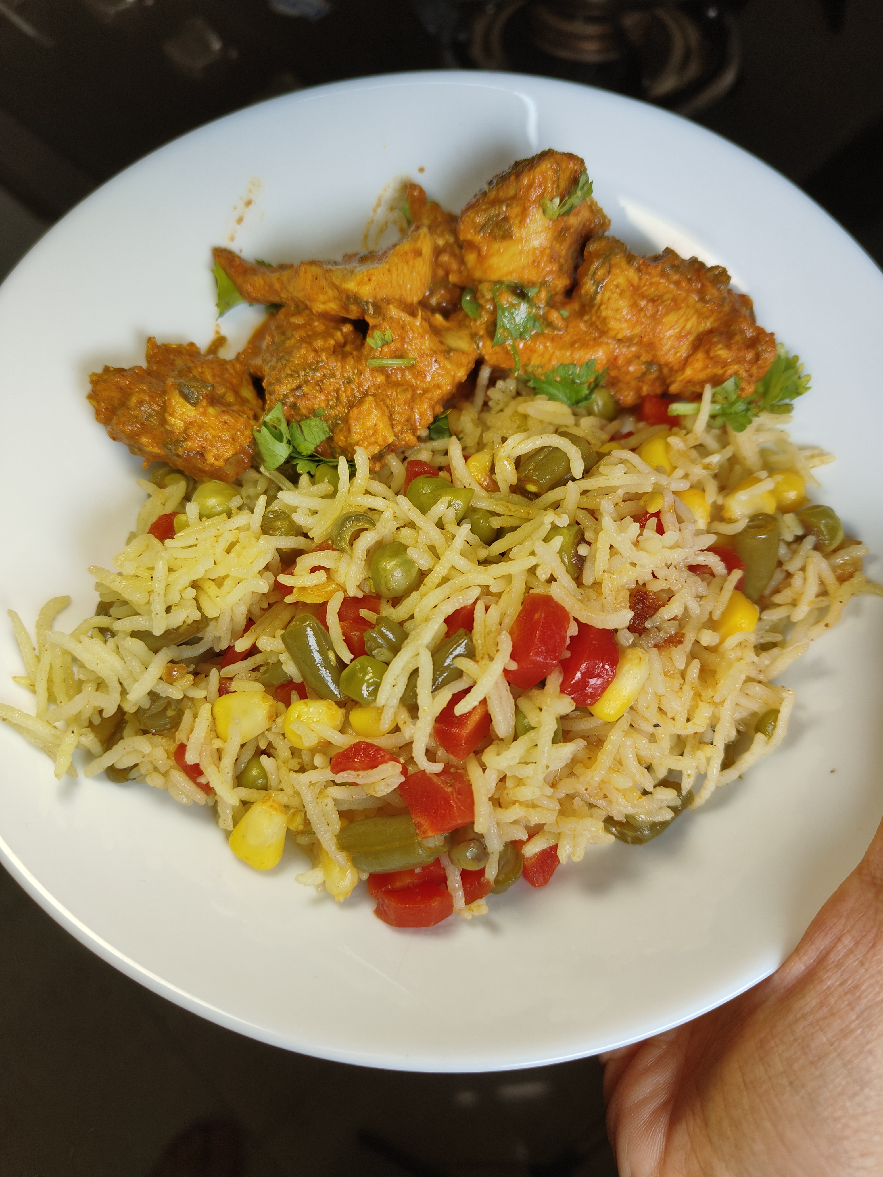 No-oil Jeera Chicken Curry