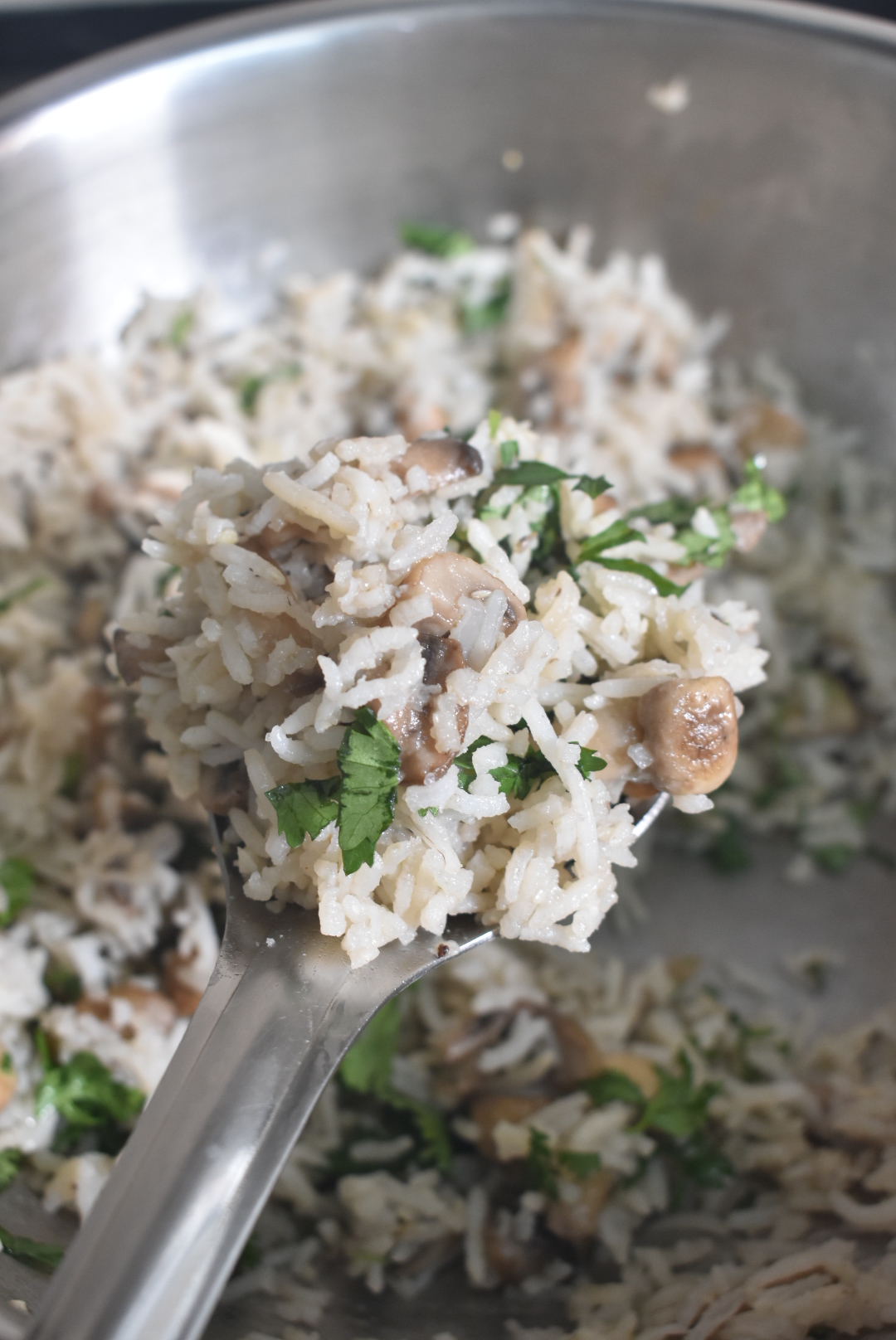 Quick Mushroom Fried Rice
