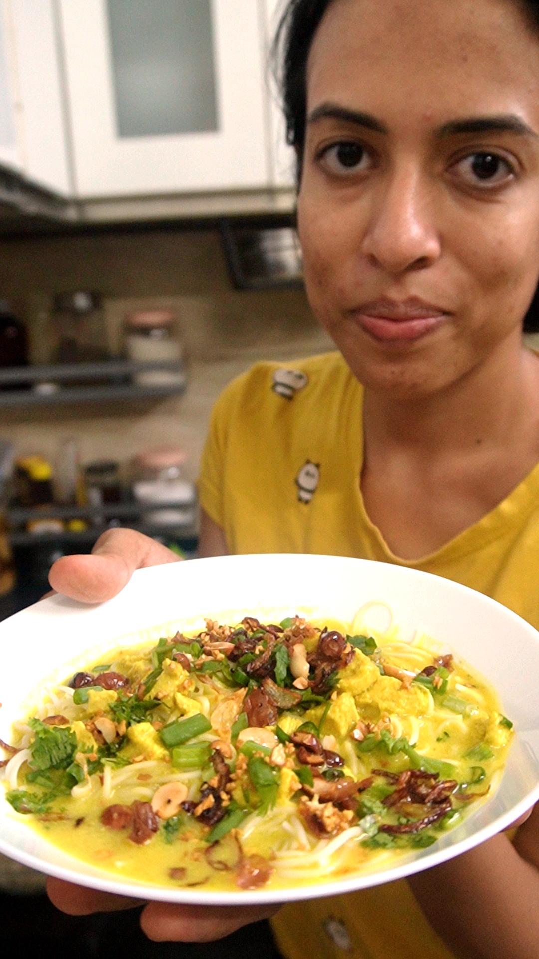 Easy Khow Suey Recipe (Creamy Burmese Coconut Noodle Soup)